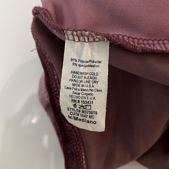 Purple Velvet Tube Top M - Picture 3 of 4